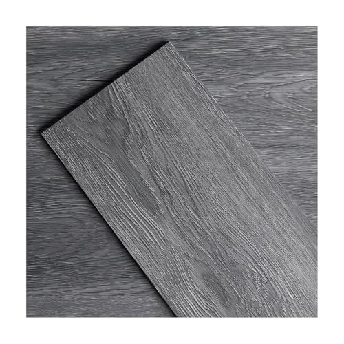 ATOPOSE Vinyl-Bodenbelag - 1 Stück 4"x6" Muster, selbstklebende Holzplanke, einfache DIY-Verlegung（Dunkel Grau） von ATOPOSE GREEN SURFACE SOLUTIONS