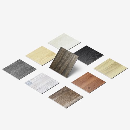 ATOPOSE Vinyl-Bodenbelag - 1 Stück 4"x6" Muster, selbstklebende Holzplanke, einfache DIY-Verlegung（Walnuss Gealtert） von ATOPOSE GREEN SURFACE SOLUTIONS
