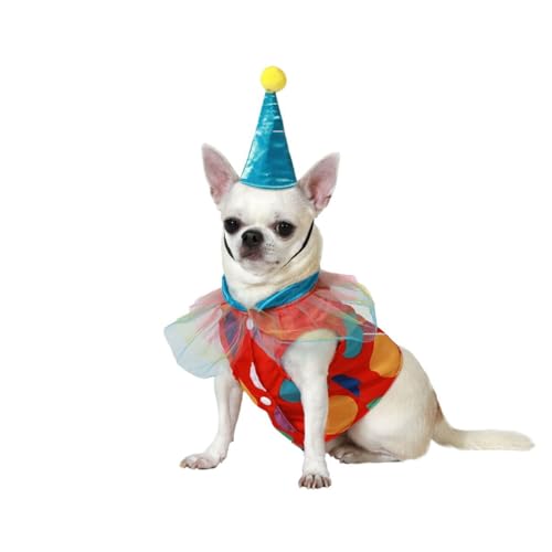 ATOSA Clown-Kostüm für Hunde, Mehrfarbig, L von ATOSA