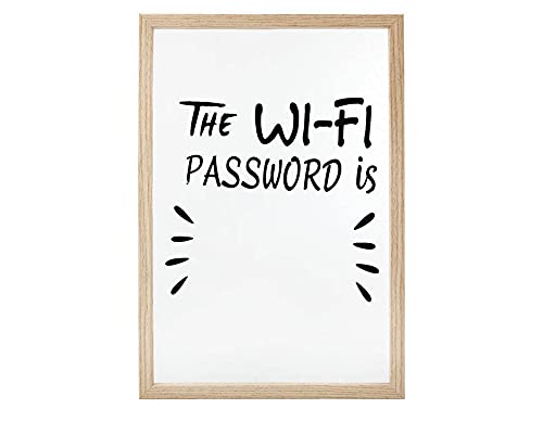 ATOSA Weißes Wandschild Dekoration Passwort WiFi von ATOSA