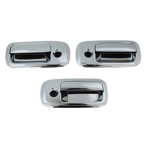 ATPONCX Auto Außentürgriff/Passend for Chevy Express for GMC Savana 03–15, 3-türiger Chrom-Türgriff (Abdeckung mit Schlüsselloch). von ATPONCX