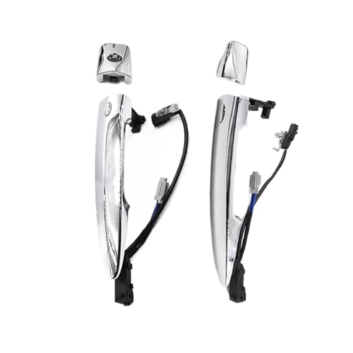 ATPONCX Auto Außentürgriff 1 Paar Auto-Front-Chrom-Außentürgriffe Silber ABS 826469N00A 806469N00A 806451AA0A / Passend for Nissan Leaf Maxima Murano Sentra von ATPONCX