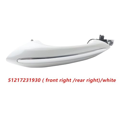ATPONCX Auto Außentürgriff 1 Stück vorne hinten links rechts Außentürgriff weiß schwarz 51217231927 51217231930 51217231929 oder/Fit for BMW F07 F10 F11 F18 F12 F01 F02(51217231930white) von ATPONCX