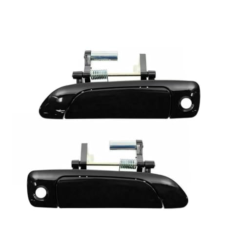 ATPONCX Auto Außentürgriff 2-teiliges Paar Set vorne/hinten außen außen Türgriffe schwarz/passend for Honda Civic 2001 2002 2003 2004 2005(Front Pair) von ATPONCX
