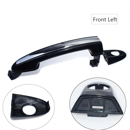 ATPONCX Auto Außentürgriff Außentüraußengriff Chrom vorne hinten links rechts/passend for Hyundai Santa Fe 2007–2012 82651-2B000 82661-2B000 83651-2B000(Front Left FL) von ATPONCX