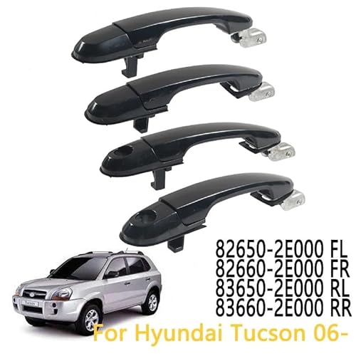 ATPONCX Auto Außentürgriff Außentürgriff/Passend for Hyundai Tucson 2005 2006 2007 2008 2009 Türgriff 82650-2E000 82660-2E000 83650-2E000 83660-2E000(82650-2E000 FL) von ATPONCX