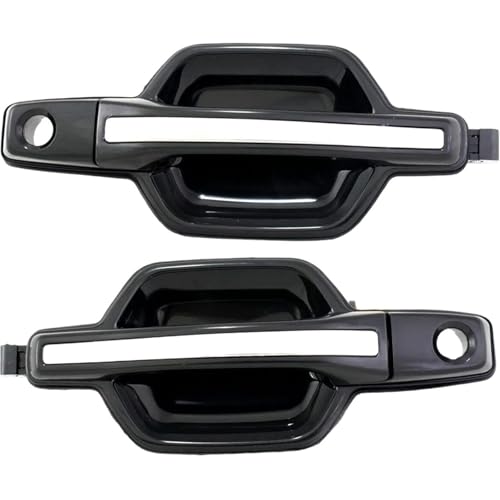ATPONCX Auto Außentürgriff Außentürgriff/Passend for Mitsubishi Montero 2001-2006 Pajero 1999 5716A359XA MR970425 Chrom Schwarz(Front right 1pc) von ATPONCX