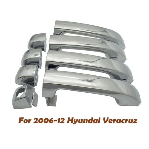 ATPONCX Auto Außentürgriff Chrom-Türgriff außen außen vorne hinten links rechts/passend for Hyundai Veracruz ix55 2007–2012 826523J010,82662-3J010,82652-3J010(Rear Pair) von ATPONCX