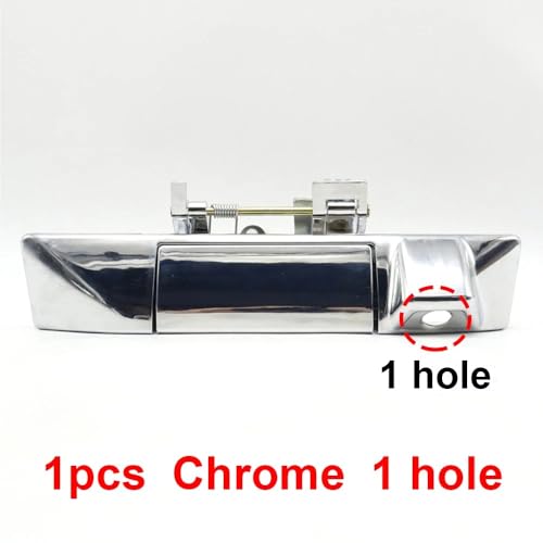 ATPONCX Auto Außentürgriff Pickup Hinten Chrom Außen Heckklappe Tür Entriegelung Griff Lünette/Passend for SAIC MAXUS T60 T70 T90 2017 2018 2019 2020(1PC Chrome 1 Hole) von ATPONCX