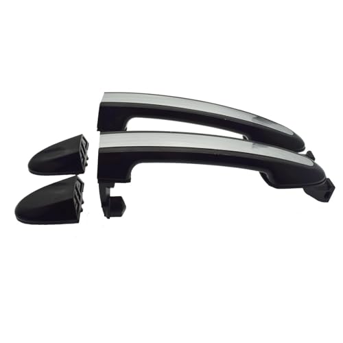 ATPONCX Auto Außentürgriff Türgriffe vorne hinten links rechts, Chrom und Schwarz, passend for Hyundai Santa Fe 2007 2008 2009 2010 2011 2012 82651-2B000(Rear Pair) von ATPONCX