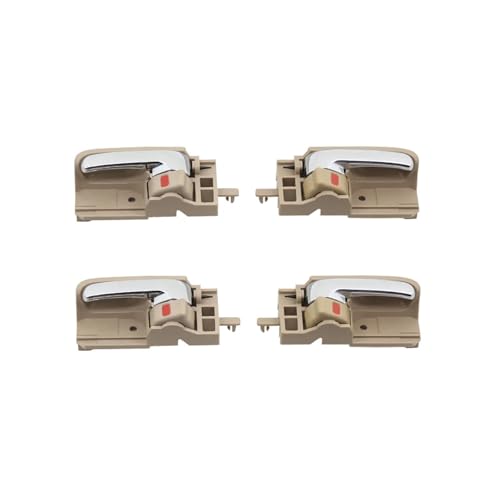 ATPONCX Auto Innenraum Türgriff 4 Stück beige verchromte Innentürgriffe/passend for Toyota Corolla 2003 2004 2005 2006 2007 2008 2009 2010–2013 von ATPONCX