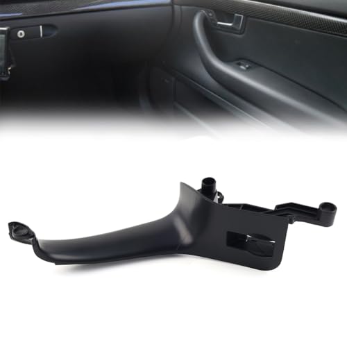 ATPONCX Auto Innenraum Türgriff LHD Schwarz Auto Innentüren Griff Pull Trim Abdeckung Zubehör/Passend for Audi A4 B6 B7 2002 2003 2004 2005 2006 2007 2008(Front Right) von ATPONCX