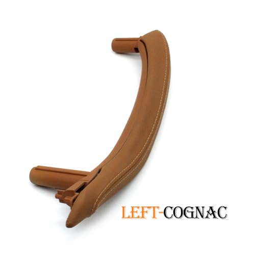ATPONCX Auto Innenraum Türgriff Linker rechter Innen-Beifahrertürgriff mit Griff, äußere Lederabdeckung, passend for BMW X5 X6 F15 F16 2014 2015 2016 2017 2018(Left Cognac) von ATPONCX