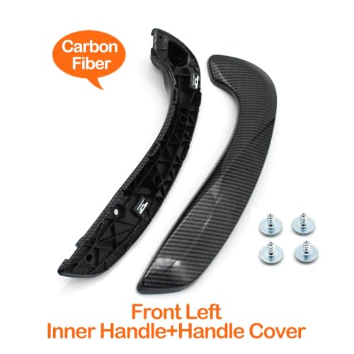 ATPONCX Auto Innenraum Türgriff Reparatursatz for den Innentürgriff vorne links rechts im Innenbereich/passend for Renault Megane 3 MK3 Fluence 2008–2016 809540001R 809600007R(Handle Kit-Carbon L) von ATPONCX