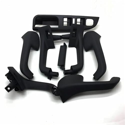 ATPONCX Auto Innenraum Türgriff Schwarzes Innentürgriff-Halteabdeckungs-Set/passend for VW Golf 5 GTi MK5 Jetta MK5(8pcs) von ATPONCX