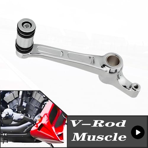 ATPONCX Motorrad Schalthebel/Passend for Harley Davidson V-Rod Muscle 2002-2017 V ROD Motorrad-Schalthebel und Bremshebel-Peg-Set.(Shift lever-E) von ATPONCX