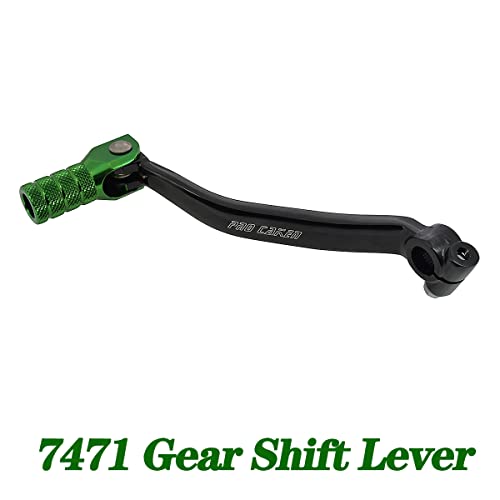 ATPONCX Motorrad Schalthebel Motocross-CNC-Schalthebel/Passend for Kawasaki KX250F KX450F KX60 KX80 KX85 KX100 KX250 KX450 KX450X KLX450R KX 250F 450F 2003-2023(7471 Shift Lever) von ATPONCX