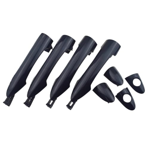 Auto Außentürgriff 1/2/4 PCS Schwarzer vorderer hinterer linker linker oder rechter rechter äußerer Autotürgriff / Passend for Kia Picanto Morning 2011 2012 2013 2014 2015 2016(Black Front LH RH) von ATPONCX