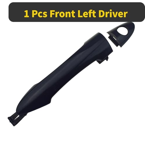 Auto Außentürgriff 1/2/4 PCS Schwarzer vorderer hinterer linker linker oder rechter rechter äußerer Autotürgriff / Passend for Kia Picanto Morning 2011 2012 2013 2014 2015 2016(Black Front Left) von ATPONCX