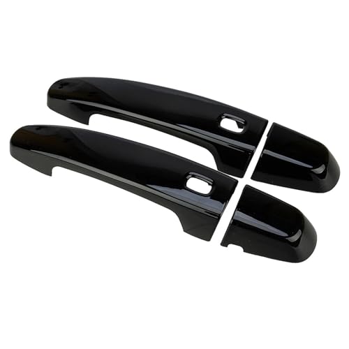 Auto Außentürgriff 1 Paar Auto vorne links rechts Smart Side Door Handle Cover Trim/Passend for Chevrolet Camaro Coupe Cabrio 2022–2016, glänzend schwarz von ATPONCX