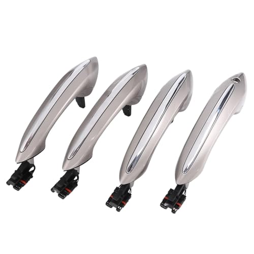 Auto Außentürgriff 4X Champagner-Türgriff-Set for Außen- und Außenbereich, Komfortzugang, passend for BMW 5er-7er-Serie F07 F10 F11 F12 F01 F02 51217231934(Front Left Side) von ATPONCX