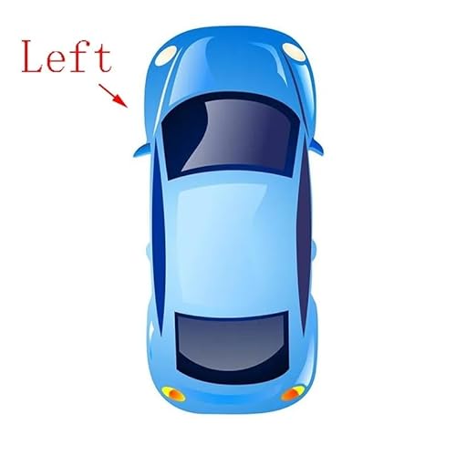 Auto Außentürgriff Auto-Außentürgriff-Abdeckkappe aus Chrom, passend for Audi A6 C7 A7 A8 4H 2012 2013 2014 2015 2016 2017 2018 4H0837205 4H0837206(Front Left) von ATPONCX