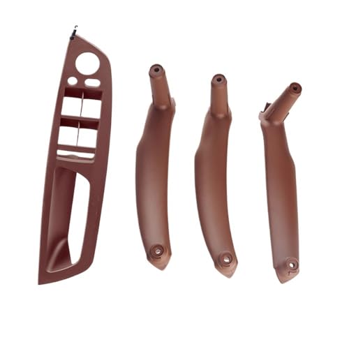 Auto Innenraum Türgriff Auto vorne hinten Innentürgriff Innenverkleidung Pull Trim/Passend for BMW E70 E71 X5 X6 2007–2014 LHD(Brown 4PCS) von ATPONCX