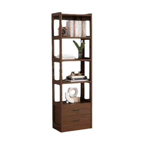 ATREDESES Bücherregal Einfache Massivholz-Bücherregal-Vitrine for Zuhause, Wohnzimmer, Standregal, Arbeitszimmer-Lagerregal Dekoratives Aufbewahrungsregal von ATREDESES