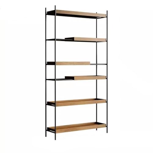 ATREDESES Bücherregal Retro-Schmiedeeisen-Lagerregal, Kreatives Schmiedeeisen-Massivholz-Bücherregal, Wohnzimmertrennwand, Einfaches Präsentationsregal Dekoratives Aufbewahrungsregal ATREDESES Bücherregal Retro-Schmiedeeisen-Lagerregal, Kreatives Schmiedeeisen-Massivholz-Bücherregal, Wohnzimmertrennwand, Einfaches Präsentationsregal Dekoratives Aufbewahrungsregal von ATREDESES