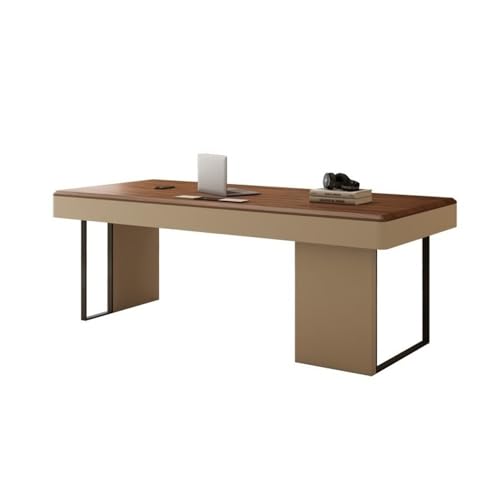 ATREDESES Computertisch, minimalistischer Schreibtisch, Walnussholz, Massivholz, Schreibtisch, Büroschreibtisch (180 x 70 x 75 cm) von ATREDESES