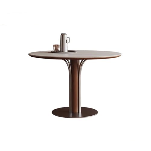 ATREDESES Esstisch Kleiner Runder Tisch for Kleine Haushaltswohnzimmer Massivholz Travertin Rock Platte Esstisch Esszimmertisch ATREDESES Esstisch Kleiner Runder Tisch for Kleine Haushaltswohnzimmer Massivholz Travertin Rock Platte Esstisch Esszimmertisch von ATREDESES