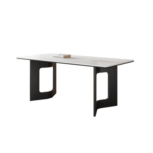ATREDESES Esstisch Kreative Massivholz Restaurant Esstisch Hause Einfache Rock Platte Tee Tisch Werkbank Esszimmertisch von ATREDESES