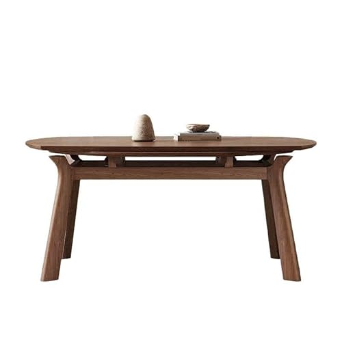 ATREDESES Esstisch Massivholz-Esstisch, ausziehbar, rund, for Wohnzimmer, kleine Haushalte, zusammenklappbar Esszimmertisch(1.35m) von ATREDESES