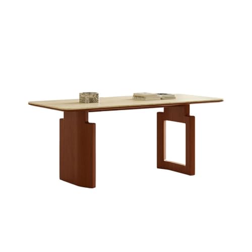 ATREDESES Esstisch Moderner rechteckiger hochwertiger Travertin-Esstisch for das Wohnzimmer aus massivem Holz Esszimmertisch ATREDESES Esstisch Moderner rechteckiger hochwertiger Travertin-Esstisch for das Wohnzimmer aus massivem Holz Esszimmertisch von ATREDESES
