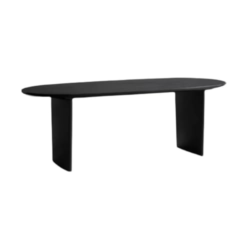 ATREDESES Esstisch Nordic Schwarz Massivholz Esstisch Hause Oval Werkbank Wohnzimmer Langen Tisch Esszimmertisch ATREDESES Esstisch Nordic Schwarz Massivholz Esstisch Hause Oval Werkbank Wohnzimmer Langen Tisch Esszimmertisch von ATREDESES