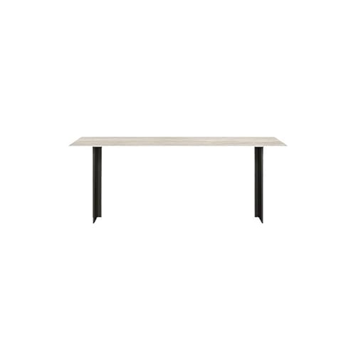 ATREDESES Esstisch Rock Plate Einfacher rechteckiger Esstisch for Zuhause Esszimmertisch(160x80x75cm) von ATREDESES
