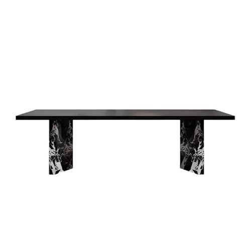 ATREDESES Esstisch Rock Platte Esstisch Moderne Einfache Rechteckige Kleine Haushalt Esszimmertisch(200 * 80 * 75cm) von ATREDESES