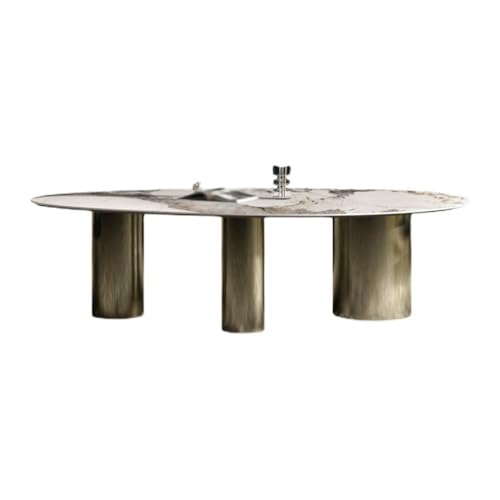 ATREDESES Esstisch Schiefer Esstisch Einfache Konferenz Moderne Oval Home Schreibtisch Party Spiel Esszimmertisch ATREDESES Esstisch Schiefer Esstisch Einfache Konferenz Moderne Oval Home Schreibtisch Party Spiel Esszimmertisch von ATREDESES