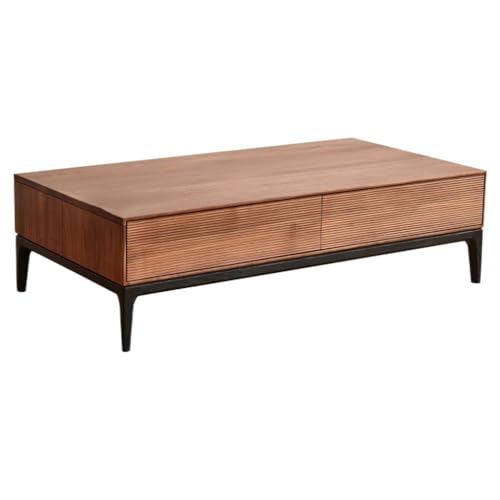 ATREDESES Kleiner Couchtisch Kleine Wohnung Lagerung Teetisch Sofa Seite Schublade Holz Teetisch Multifunktionale Möbel Wohnzimmer Ende Tisch Wohnzimmer-Sofa-Beistelltisch(120cm) von ATREDESES