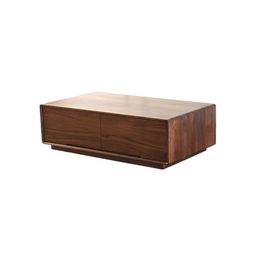 ATREDESES Kleiner Couchtisch Schwarzer Nussbaum Einfacher Mitteltisch Mit Schubladen Rechteckiger Wohnzimmerkaffee Wohnzimmer-Sofa-Beistelltisch ATREDESES Kleiner Couchtisch Schwarzer Nussbaum Einfacher Mitteltisch Mit Schubladen Rechteckiger Wohnzimmerkaffee Wohnzimmer-Sofa-Beistelltisch von ATREDESES