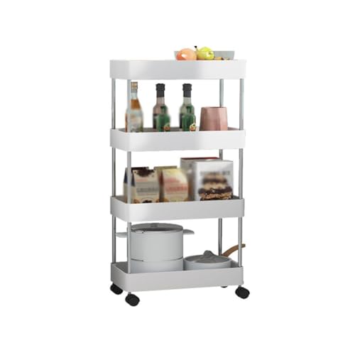 Ablageregal Bewegliches Küchenlagerregal mit Rädern, geschichtetes Regal, Küchenbedarf, bodenstehendes Lagerregal for den Haushalt Küchenregal Ablageregal Bewegliches Küchenlagerregal mit Rädern, geschichtetes Regal, Küchenbedarf, bodenstehendes Lagerregal for den Haushalt Küchenregal von ATREDESES