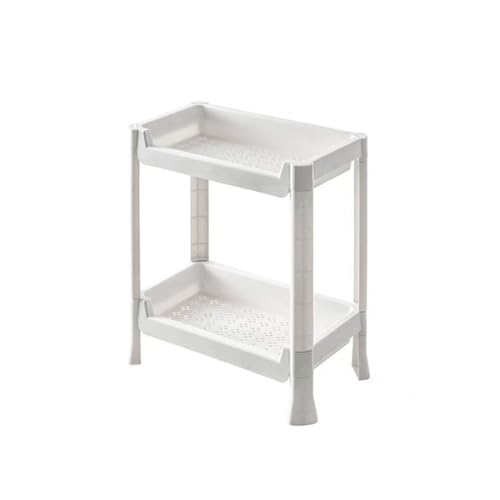 Ablageregal Bodenstehendes mehrschichtiges Lagerregal, geeignet for Wohnzimmer und Küche, abnehmbares Obst- und Gemüse-Küchenlagerregal Küchenregal(A) von ATREDESES