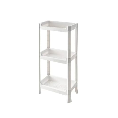 Ablageregal Bodenstehendes mehrschichtiges Lagerregal, geeignet for Wohnzimmer und Küche, abnehmbares Obst- und Gemüse-Küchenlagerregal Küchenregal(B) von ATREDESES