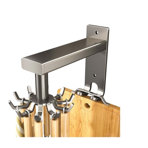 Ablageregal Küche Lagerung Rack Kein Stanzen Wand-montiert Spachtel Löffel Hängen Rack Rotierenden Haken Küche Utensil Lagerung Rack Küchenregal Ablageregal Küche Lagerung Rack Kein Stanzen Wand-montiert Spachtel Löffel Hängen Rack Rotierenden Haken Küche Utensil Lagerung Rack Küchenregal von ATREDESES