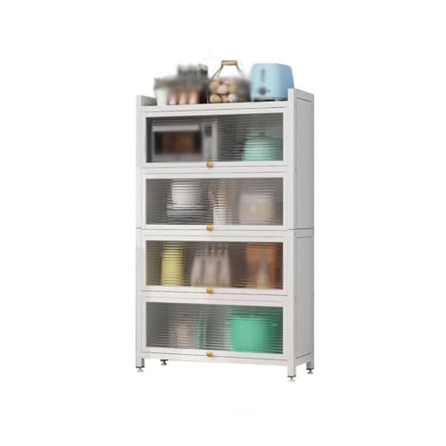 Ablageregal Küche Lagerung Rack Mit Schrank Tür Multi-Schicht Lagerung Rack Haushalt Mikrowelle Schrank Schrank Schrank Küchenregal Ablageregal Küche Lagerung Rack Mit Schrank Tür Multi-Schicht Lagerung Rack Haushalt Mikrowelle Schrank Schrank Schrank Küchenregal von ATREDESES