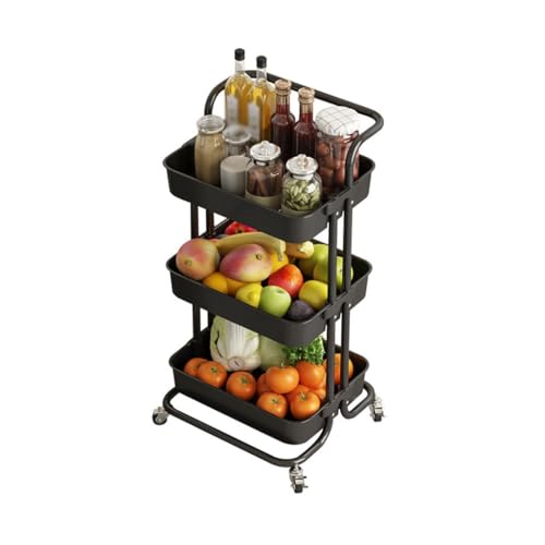 Ablageregal Küchenlagerregal Mehrschichtiges bewegliches Lagerregal, geeignet for Küchen-, Wohnzimmer- und Schlafzimmerlagerregal Küchenregal Ablageregal Küchenlagerregal Mehrschichtiges bewegliches Lagerregal, geeignet for Küchen-, Wohnzimmer- und Schlafzimmerlagerregal Küchenregal von ATREDESES