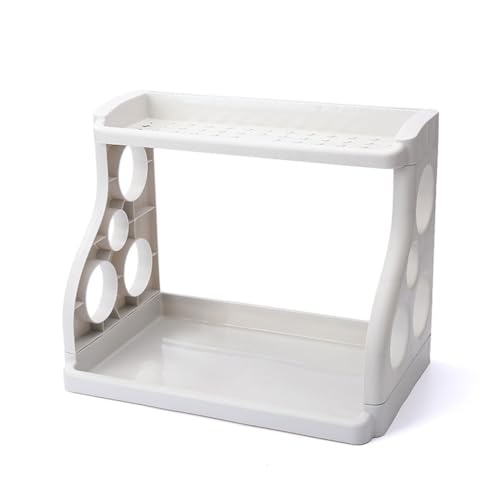 Ablageregal Multifunktionales mehrschichtiges Regal Küchenschrank Lagerschrank Stapelbares Regal Küchenlagerregal Küchenregal(B) von ATREDESES
