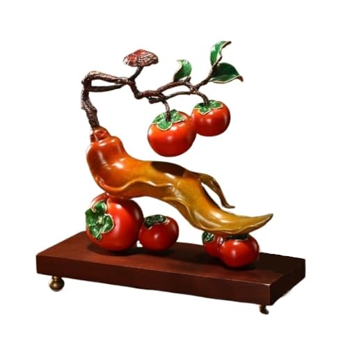 Dekorative Messing-Statue Home Bronze-Skulptur Persimmon Ginseng Schreibtisch Ornamente Wohnzimmer Handgemachte Statue Büro-Vitrin Statuen Für Heimtextilien Dekorative Messing-Statue Home Bronze-Skulptur Persimmon Ginseng Schreibtisch Ornamente Wohnzimmer Handgemachte Statue Büro-Vitrin Statuen Für Heimtextilien von ATREDESES