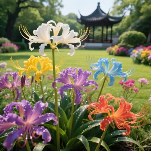 Lycoris Rhizome/Spinnenlilie/Perfekte Wahl für die Heimdekoration/Gartenarbeit-2 Rhizome-A von ATRHBF