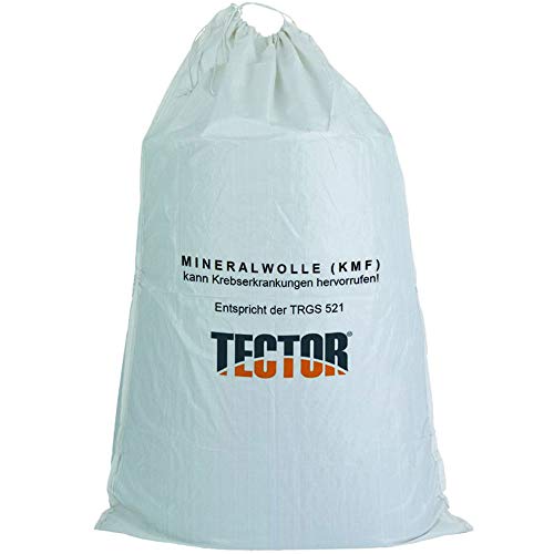 ATS KMF Sacke Entsorgung Glaswolle Faserstaub Mineralfaserabfälle Isolierwolle 140 x 220 cm (1 Stück) von ATS